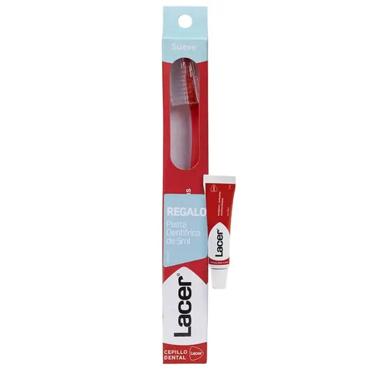 Lacer Soft Toothbrush + Toothpaste 5Ml