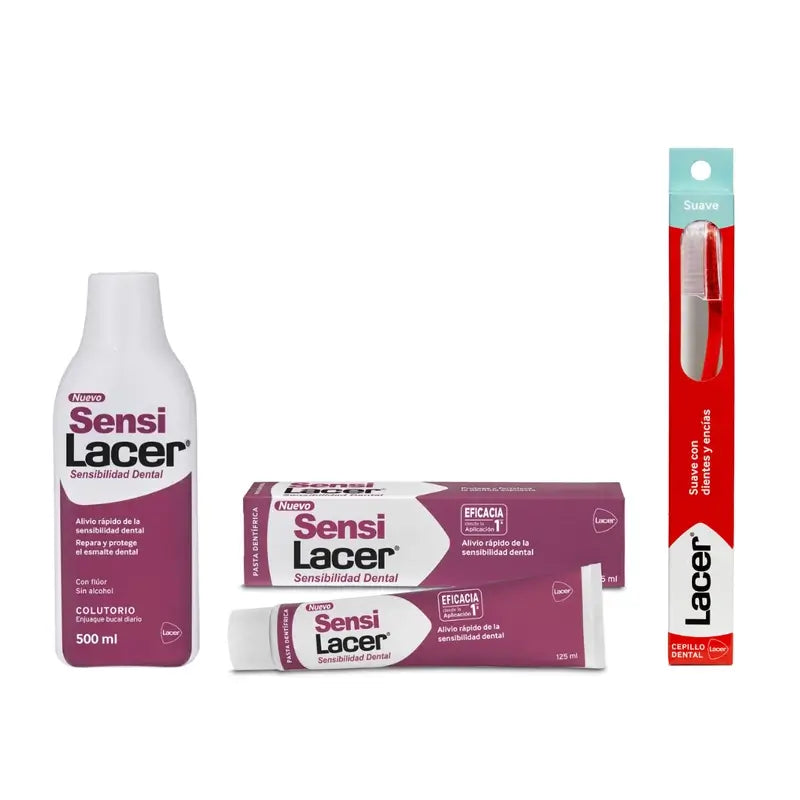 Lacer Pack Sensilacer Herkät hampaat (suuvesi + hammastahna + hammasharja)