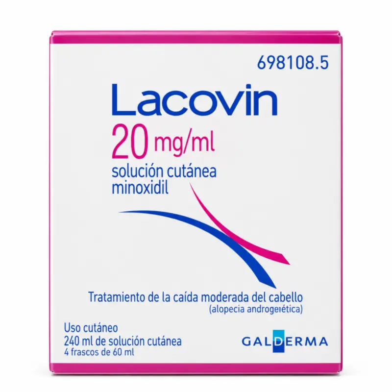Lacovin 2 % minoksidiili-liuos, 4 pulloa à 60 ml