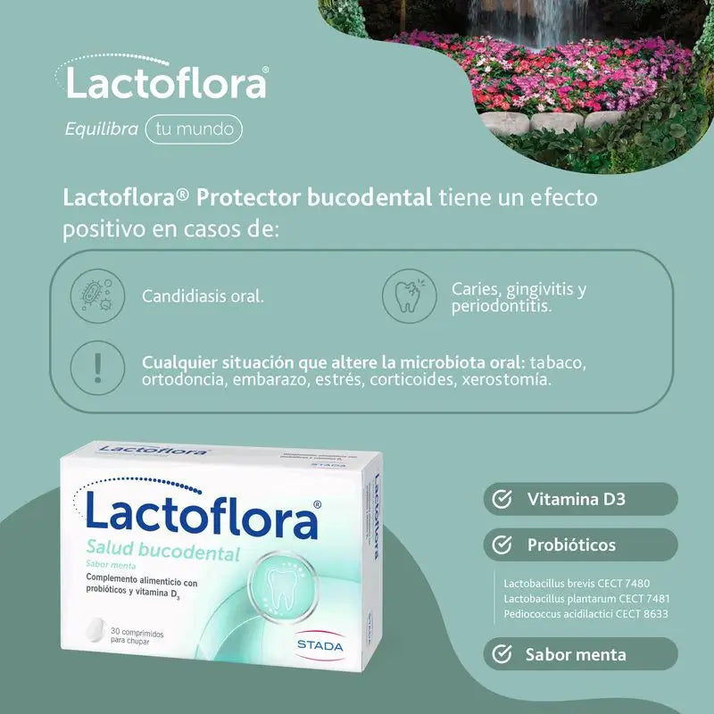 Lactoflora suunhoito, minttu, 30 tablettia