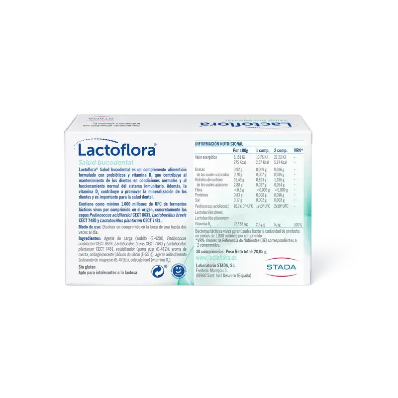 Lactoflora suunhoito, minttu, 30 tablettia