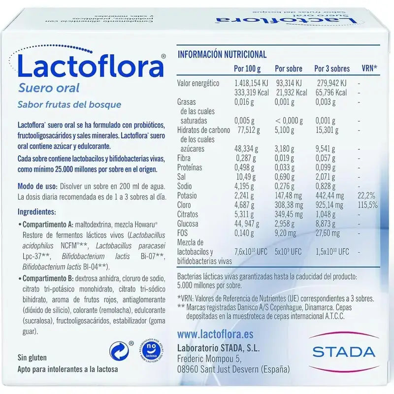 Lactoflora suun kautta otettava seerumi, 6 annospussia