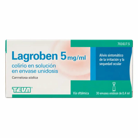 Lagroben 5 mg/ml silmätipat, 30 yksiannosta à 0,4 ml
