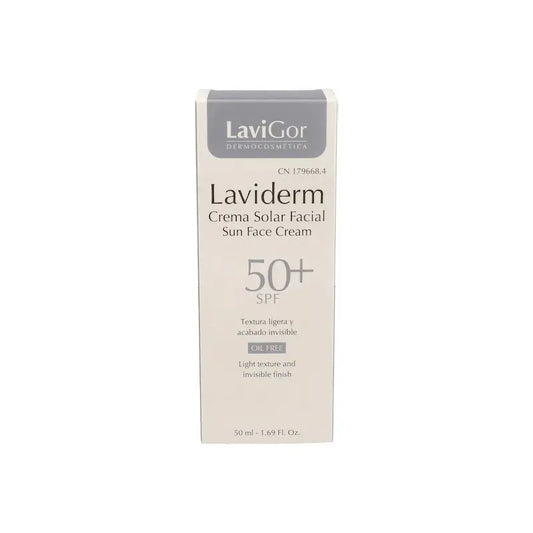 Lavigor Laviderm Solar kasvojen aurinkovoide SPF 50+, öljytön, 50 ml. 