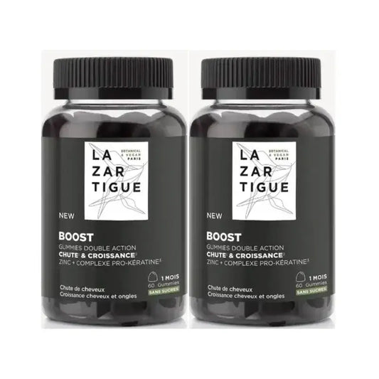 Lazartigue Gummies hiustenlähtöä vastaan, pakkaus 2 x 60 kpl