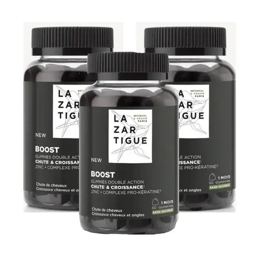 Lazartigue Gummies hiustenlähtöön, pakkaus 3 x 60 kpl
