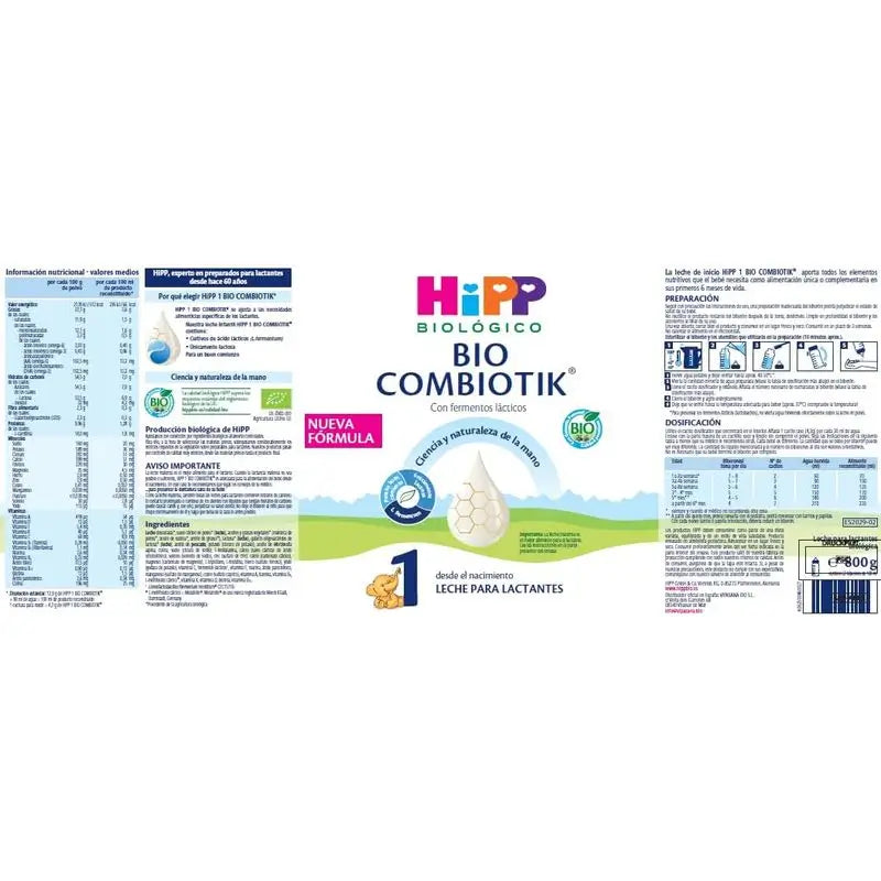 Hipp Combiotik 1, aloitusmaito, 800 g