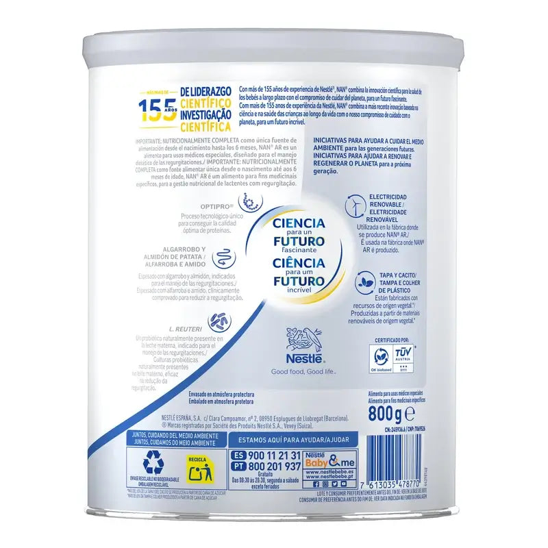 Nestlé Nan Ar Expert -äidinmaidonkorvike, 800 g