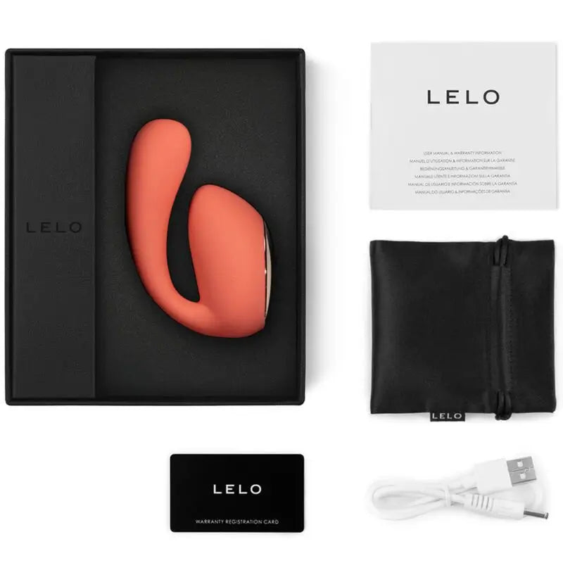 Lelo  Ida Wave -pariskuntien hierontalaite, väri: koralli