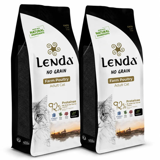 Lenda Gato Aves De Corral Grain Free, 2 x 2 kg
