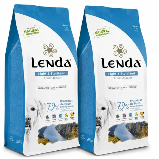 Lenda Aikuisten koirien kevytruoka, 2 x 2 kg