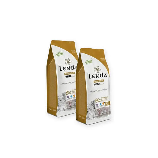 Lenda Mini-koiranruoka, liha ja kala, 2 x 6 kg:n pakkaus