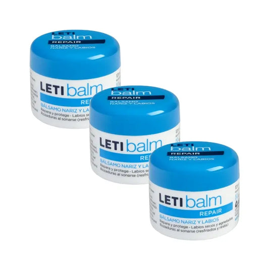 Letibalm - korjaava voide nenälle ja huulille, 3 x 10 ml