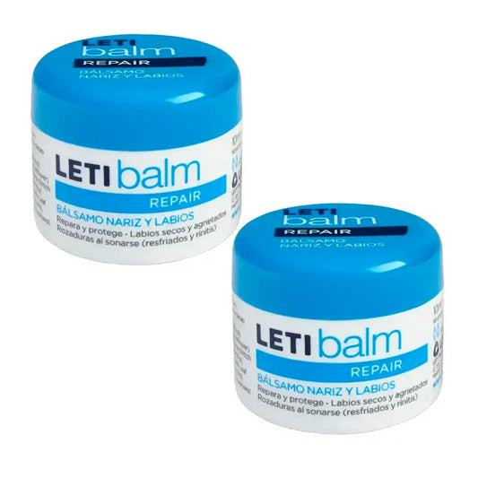Letibalm - korjaava voide nenälle ja huulille, 2 x 10 ml:n pakkaus