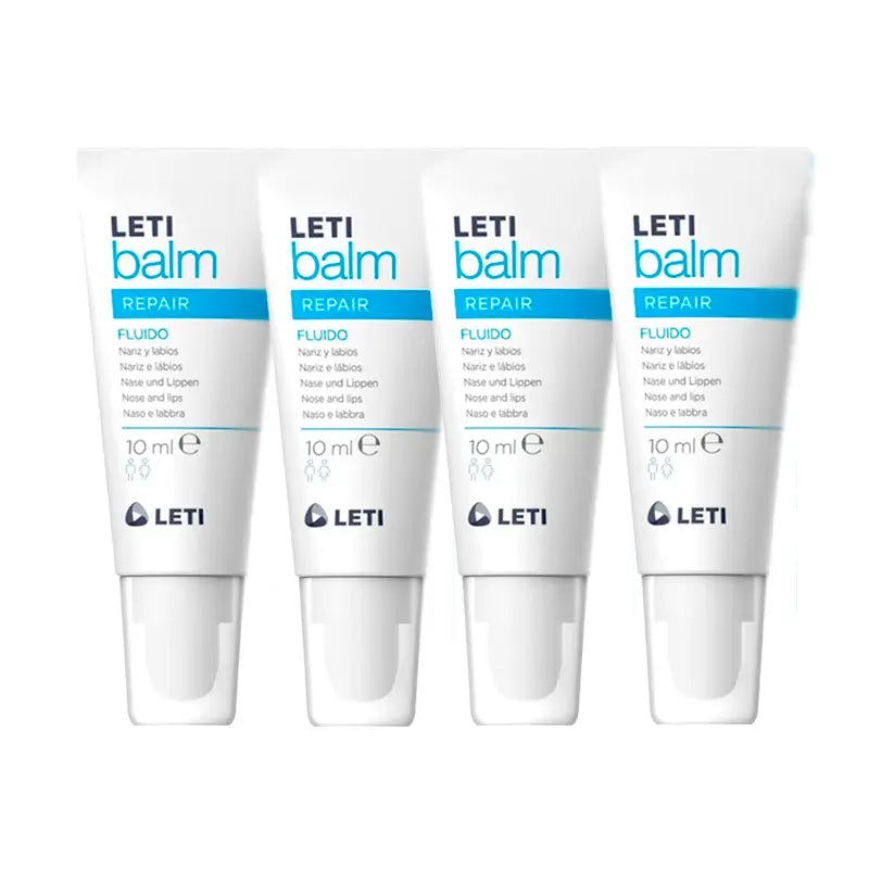 Letibalm Nose & Lip Repair Fluid Pack, 4 x 10ml