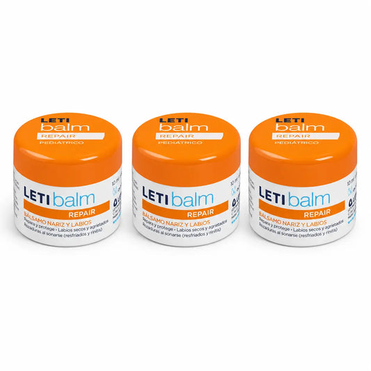 Letibalm Pediátrico, nenän ja huulien hoitovoide, 10 ml, 3 kpl:n pakkaus