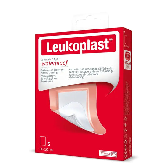 Leukoplast Leukomed T Plus, 8 cm x 10 cm, 5 kpl