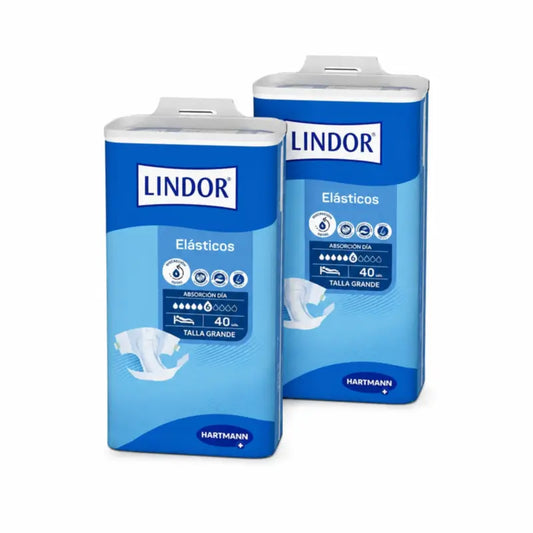 Lindor joustavat päivävaipat, koko L, 80 kpl