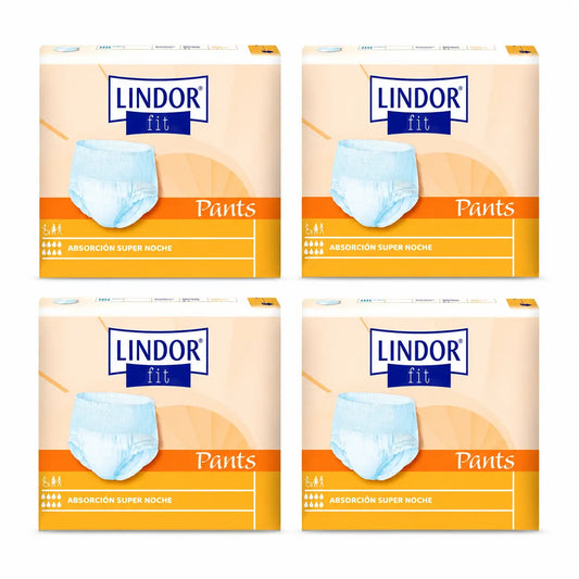 Lindor Fit Pants -päivävaipat, koko L, 80 kpl, 4 pakkausta