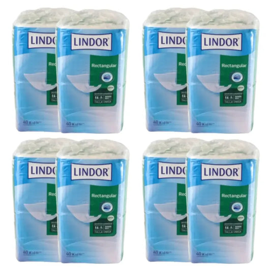 Lindor Super Noche -suorakulmaiset vaipat, 4 x 80 kpl:n pakkaus
