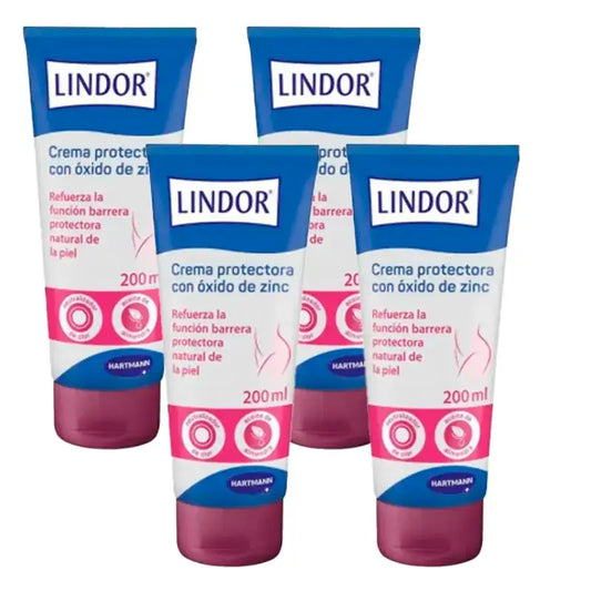 Lindor Skin -suojavoide, 4 x 200 ml:n pakkaus