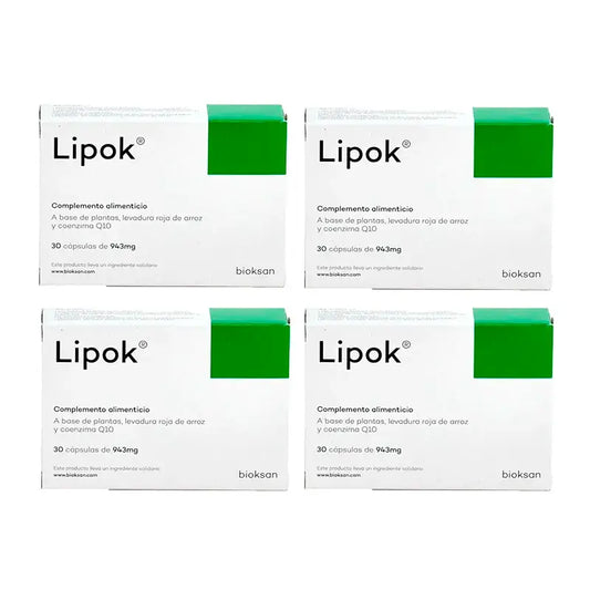 Lipok-ravintolisä, pakkaus 4 x 30 kapselia