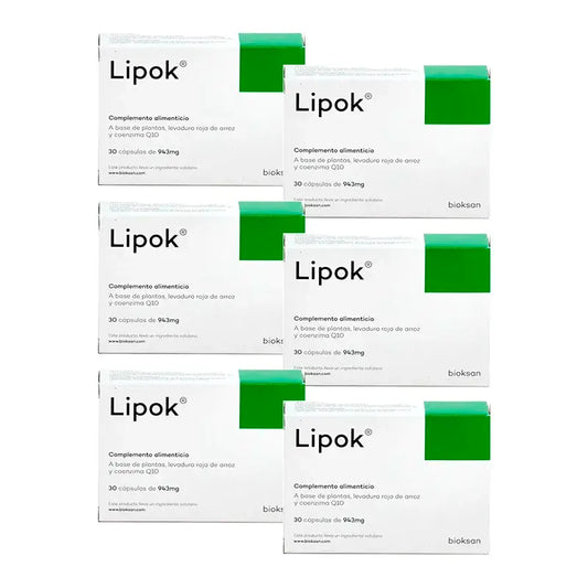 Lipok-ravintolisä, 6 x 30 kapselin pakkaus