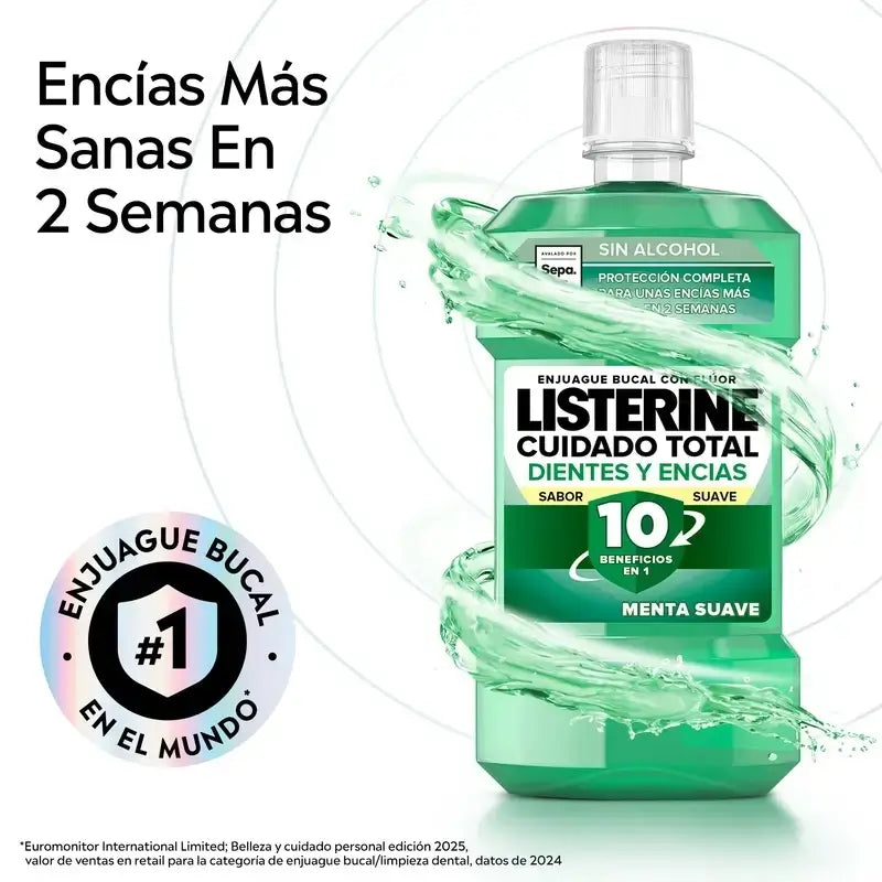 Listerine Duplo – suuvesi hampaille ja ikenille, 2 x 500 ml