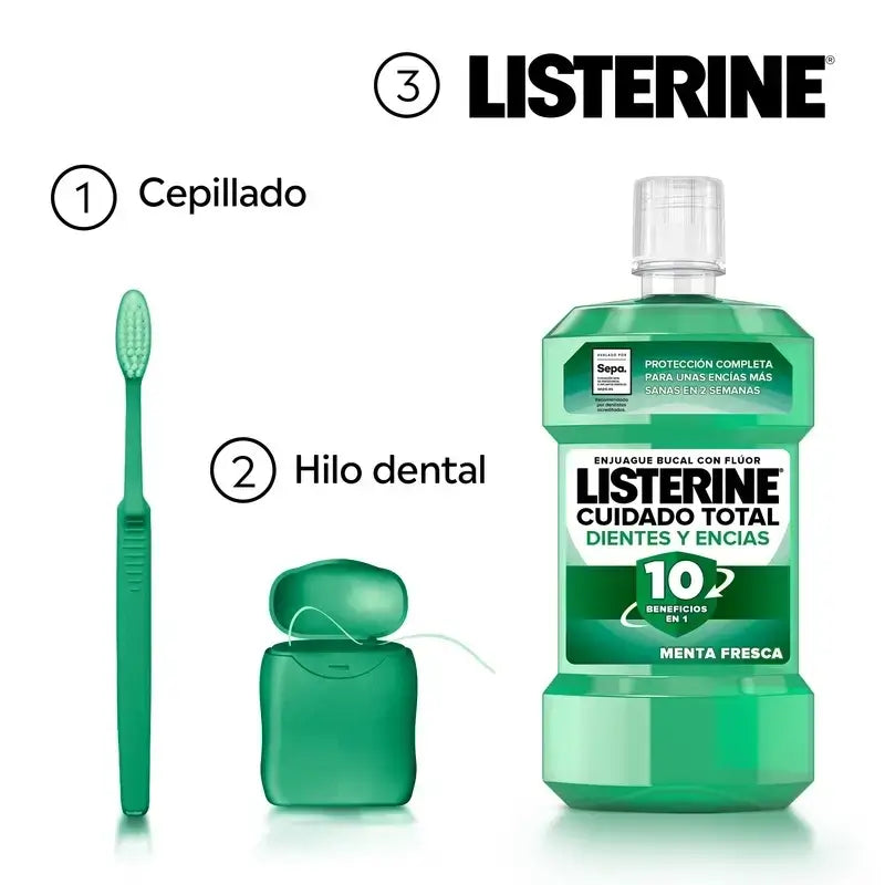 Listerine Duplo – suuvesi hampaille ja ikenille, 2 x 500 ml