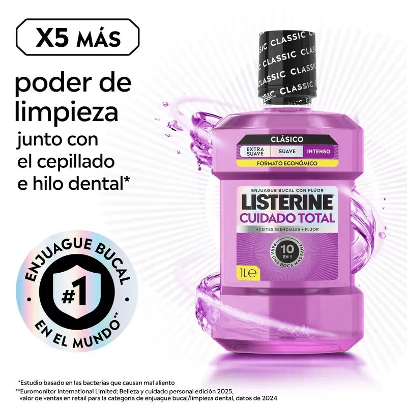 Listerine Total Care -suuvesi, mintunmakuinen, 1 l