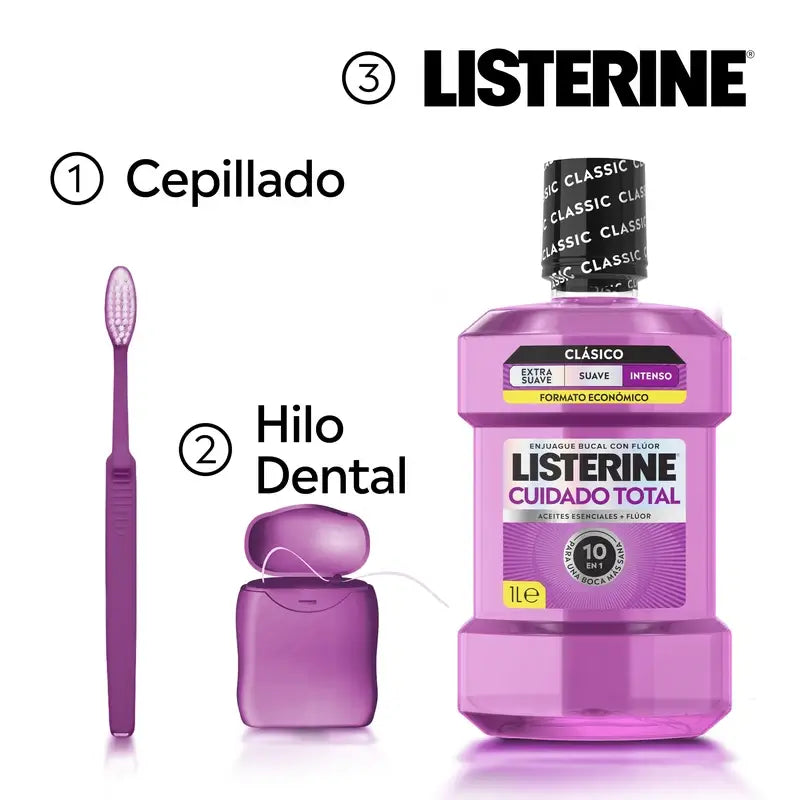 Listerine Total Care -suuvesi, mintunmakuinen, 1 l