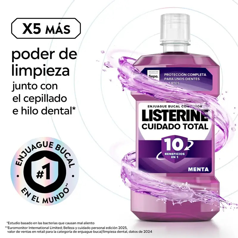 Listerine Total Care -suuvesi, mintunmakuinen, 500 ml