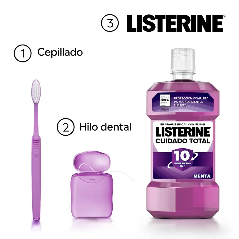 Listerine Total Care -suuvesi, mintunmakuinen, 500 ml