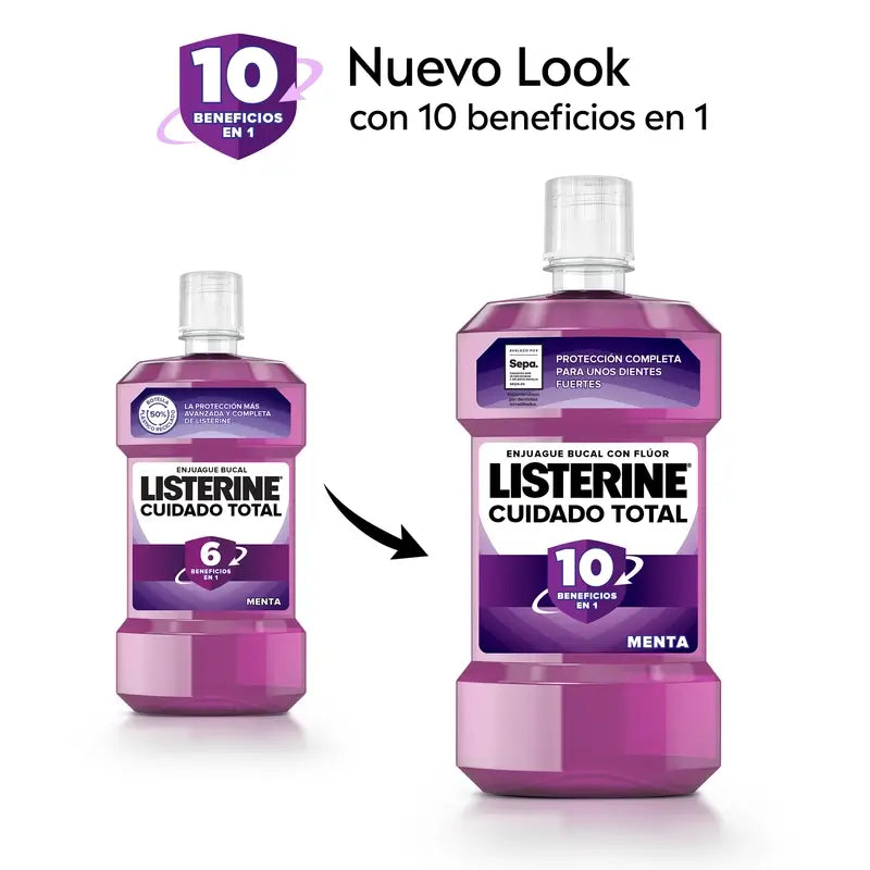 Listerine Total Care -suuvesi, mintunmakuinen, 500 ml