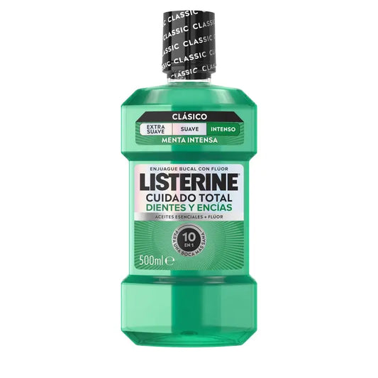 Listerine-suuvesi hampaiden ja ikenien suojaksi, raikas minttu, 500 ml