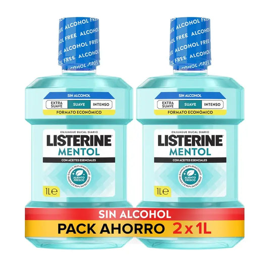 Listerine alkoholiton, mieto suuvesi, 2 x 1 l