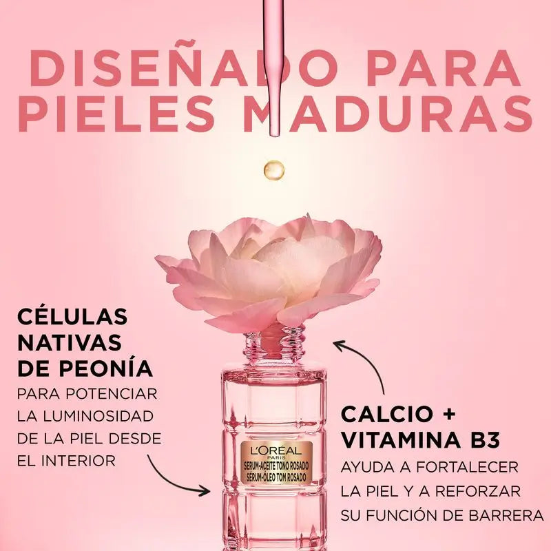L'Oréal Paris Golden Age Perfect -vaaleanpunainen anti-aging-seerumi.