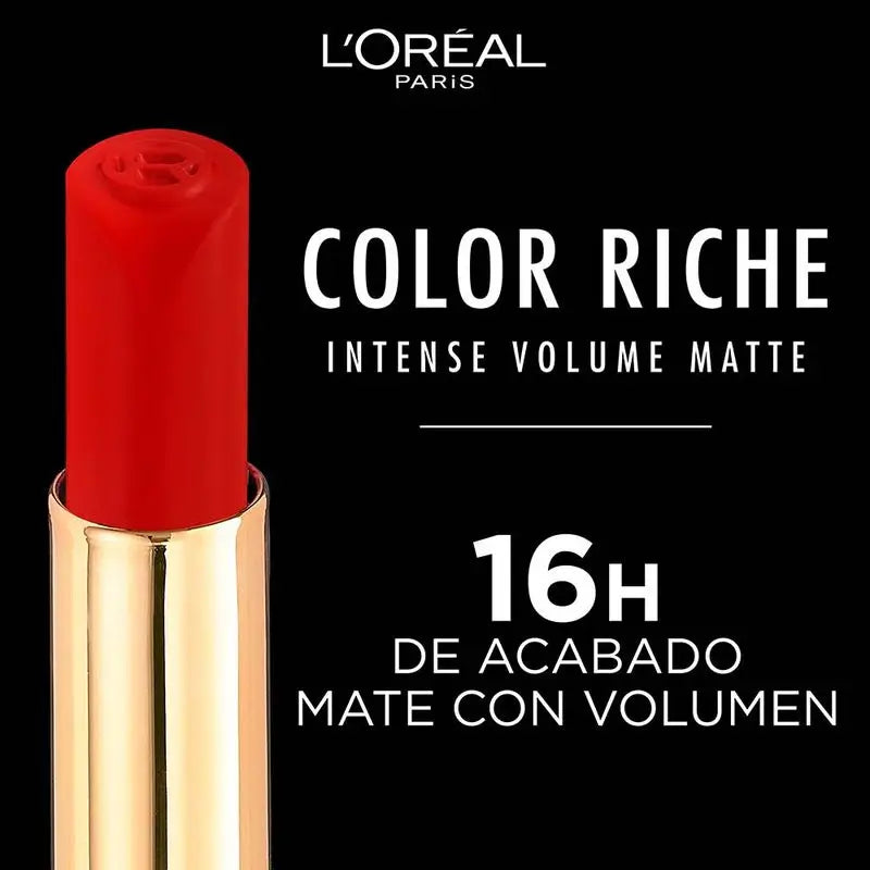 L'Oréal Paris Color Riche Intense Volume Mate -huulipuna, sävy 482 Mauve Indompta