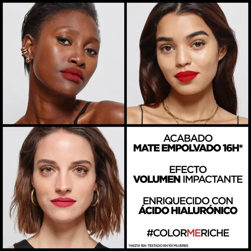 L'Oréal Paris Color Riche Intense Volume Mate -huulipuna, sävy 482 Mauve Indompta