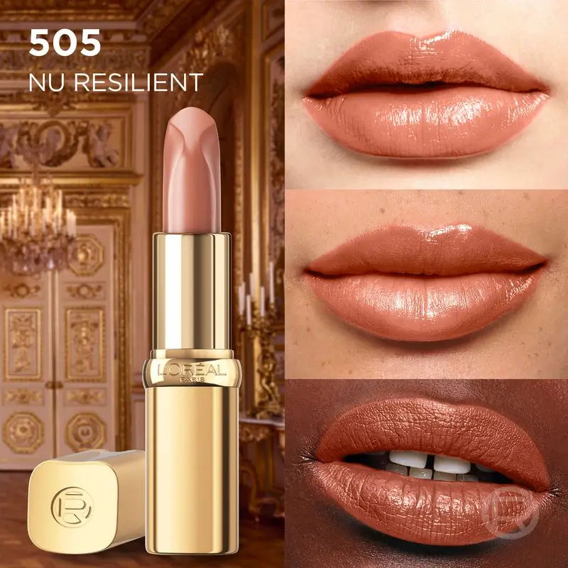 L'Oréal Paris Color Riche Nudes Of Worth -huulipuna, satiinipinta, sävy 505 Nude Resilient