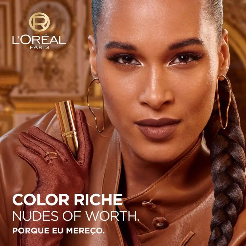 L'Oréal Paris Color Riche Nudes Of Worth -huulipuna, satiinipinta, sävy 570 Worth It Intense