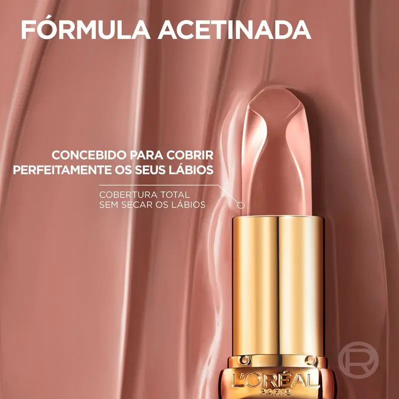 L'Oréal Paris Color Riche Nudes Of Worth -huulipuna, satiinipinta, sävy 570 Worth It Intense