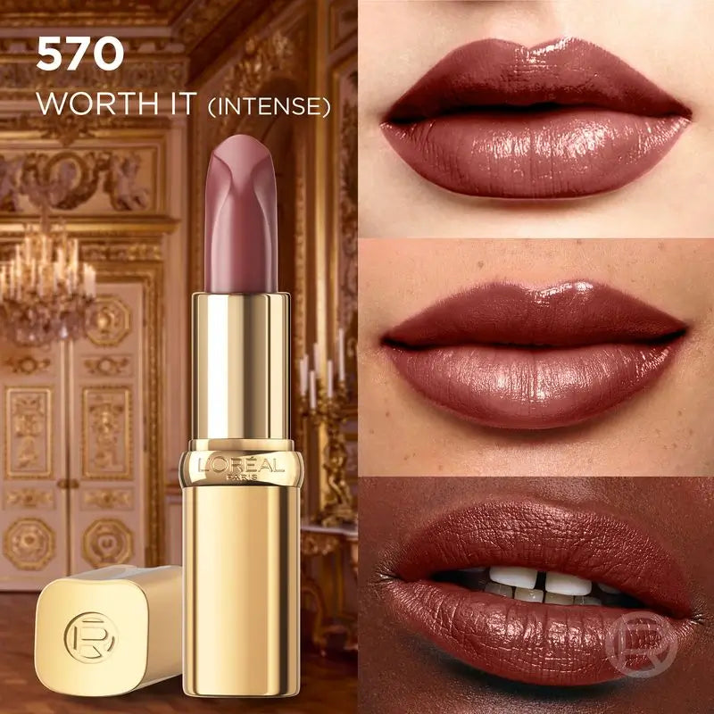 L'Oréal Paris Color Riche Nudes Of Worth -huulipuna, satiinipinta, sävy 570 Worth It Intense