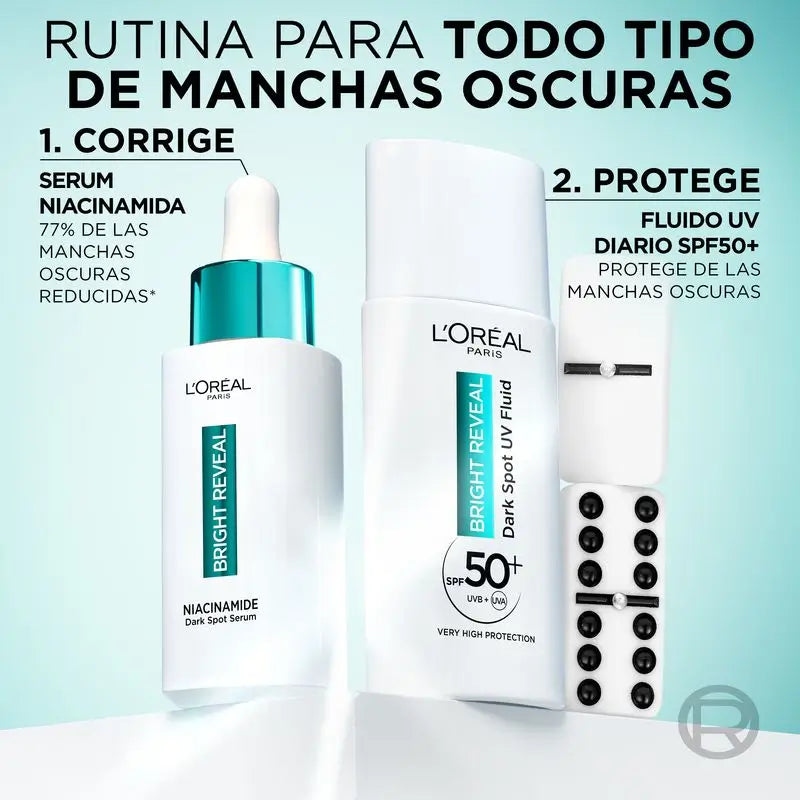 L'Oréal Paris Bright Reveal -seerumi, niacinamidi, pigmenttimuutoksia ehkäisevä
