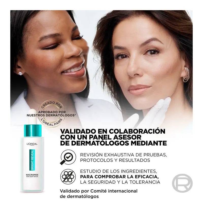 L'Oréal Paris Bright Reveal -seerumi, niacinamidi, pigmenttimuutoksia ehkäisevä