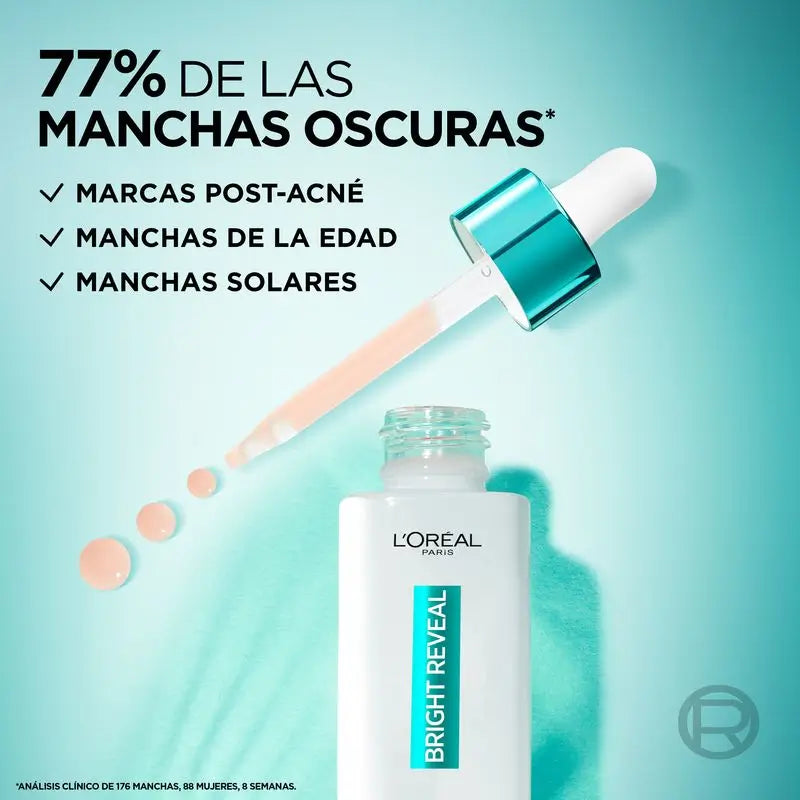 L'Oréal Paris Bright Reveal -seerumi, niacinamidi, pigmenttimuutoksia ehkäisevä