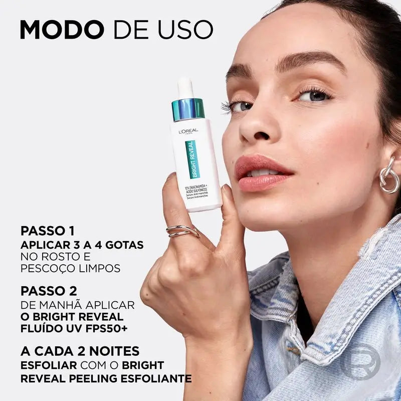 L'Oréal Paris Bright Reveal -seerumi, niacinamidi, pigmenttimuutoksia ehkäisevä