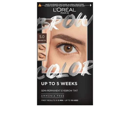 L'Oréal Paris Brow Color puolipysyvä kulmakarvaväri 5.0 Brunette