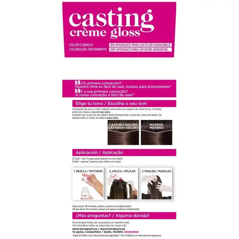 L'Oréal Paris Casting Creme Gloss Värikylpy 300 Tummanruskea