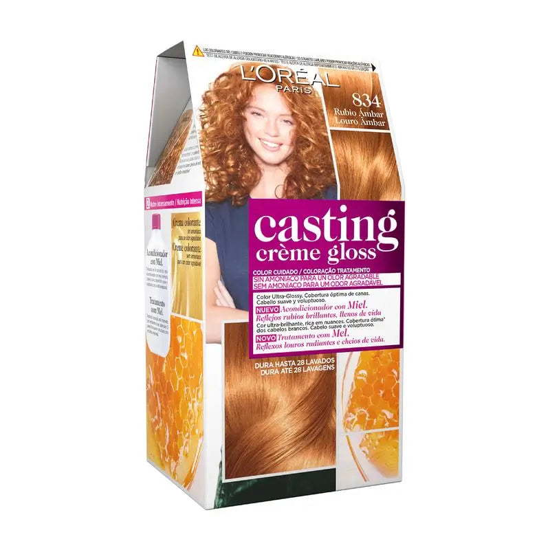 L'Oréal Paris Casting Creme Gloss Baño De Color 834 Amber Blonde